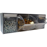 Van Storage Tilt Bin 4 Grey & Locking Bar, View Bin 4 GREY, Filstorage