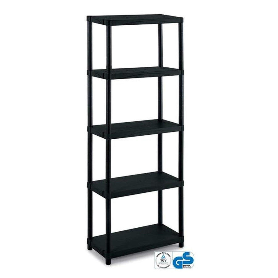 Solid Recycled Plastic Shelving 25kg UDL 5 Levels 1650mm H x 600mm W x 300mm D, 3060S/5, Filstorage