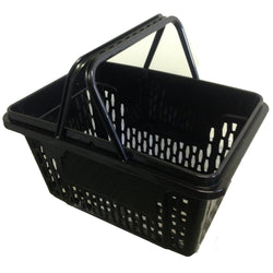 X-Large Black Plastic Shopping Basket (28L), Default Title, Filstorage