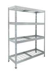 Galvanised Shelving Unit (300kg per level) 1800mm H, 900mm, Filstorage