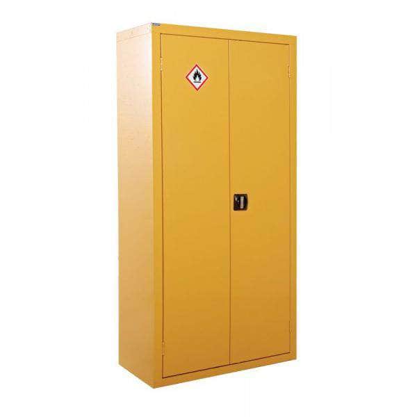 Hazardous Substance CoSHH Cupboard Cabinet 1800mm H x 900mm W x 400 mm D, Yellow, Filstorage