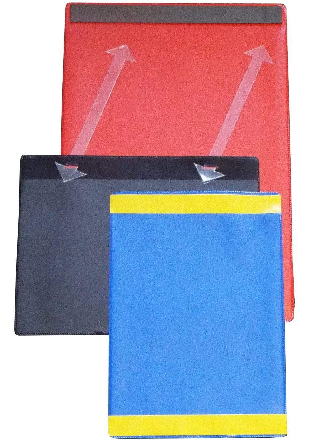 Colour Tie On Pocket - Pack 10, A5 - Red - Horizontal, Filstorage