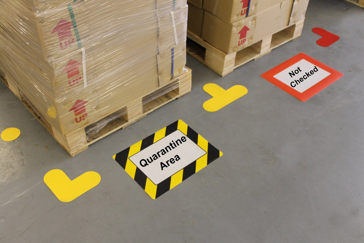Self Adhesive Floor/Wall Warehouse Sign Frame (A4 Size), FFA4 - Blue/Pk 10, Filstorage
