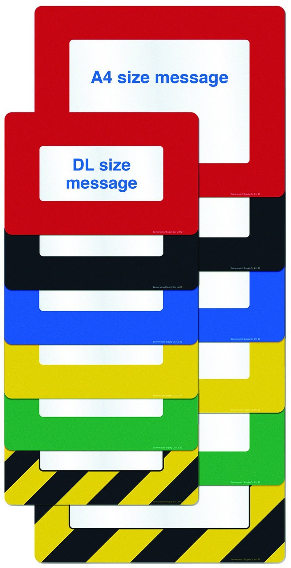 Self Adhesive Floor/Wall Warehouse Sign Frame (DL Size), FFDL - Blue/Pk 10, Filstorage