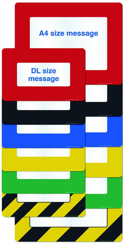 Self Adhesive Floor/Wall Warehouse Sign Frame (A4 Size), FFA4 - Blue/Pk 10, Filstorage