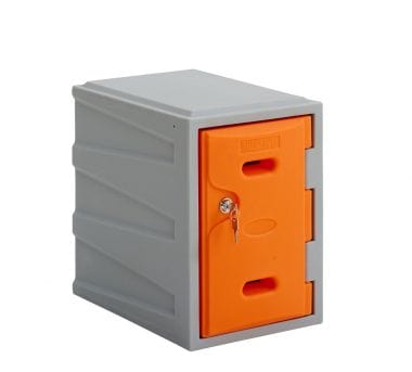 LK1 Plastic Locker 450mm H, 450mm High / Blue / Key Operated Lock, Filstorage