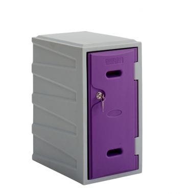LK2 Plastic Locker 600mm H, 600mm High / Blue / Key Operated Lock, Filstorage