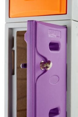 Bundle Offer: 21 x LK2 Plastic Locker 600mm H, 600mm High / Blue / Key Operated Lock, Filstorage