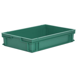 10 x Euro Stacking Containers (600x400x120mm) M200A, Green, Filstorage