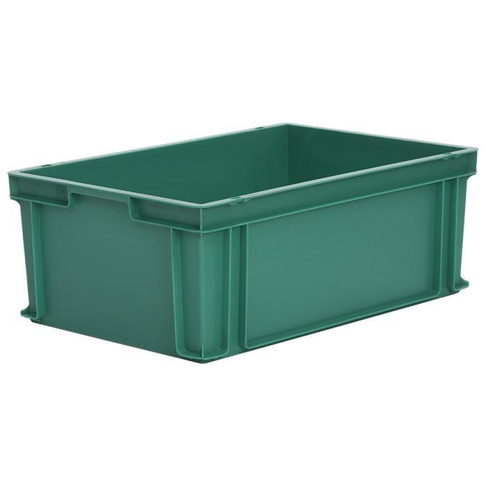 10 x Euro Stacking Containers (600x400x220mm) M201A, Green, Filstorage
