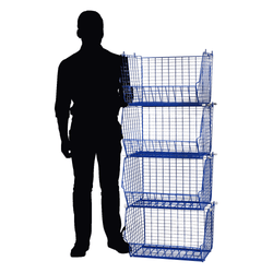 MT8 (small) Unit Complete 4 Baskets & Dividers, GREEN MT8 Unit 4 Baskets, Filstorage