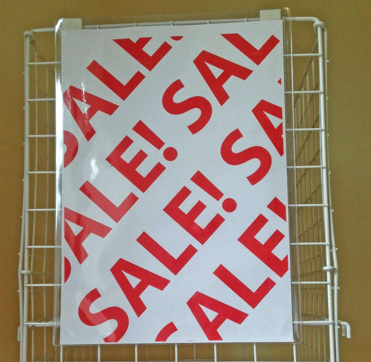 Clip On Sign For Dump Bin (A3/A4), A4 Size, Filstorage