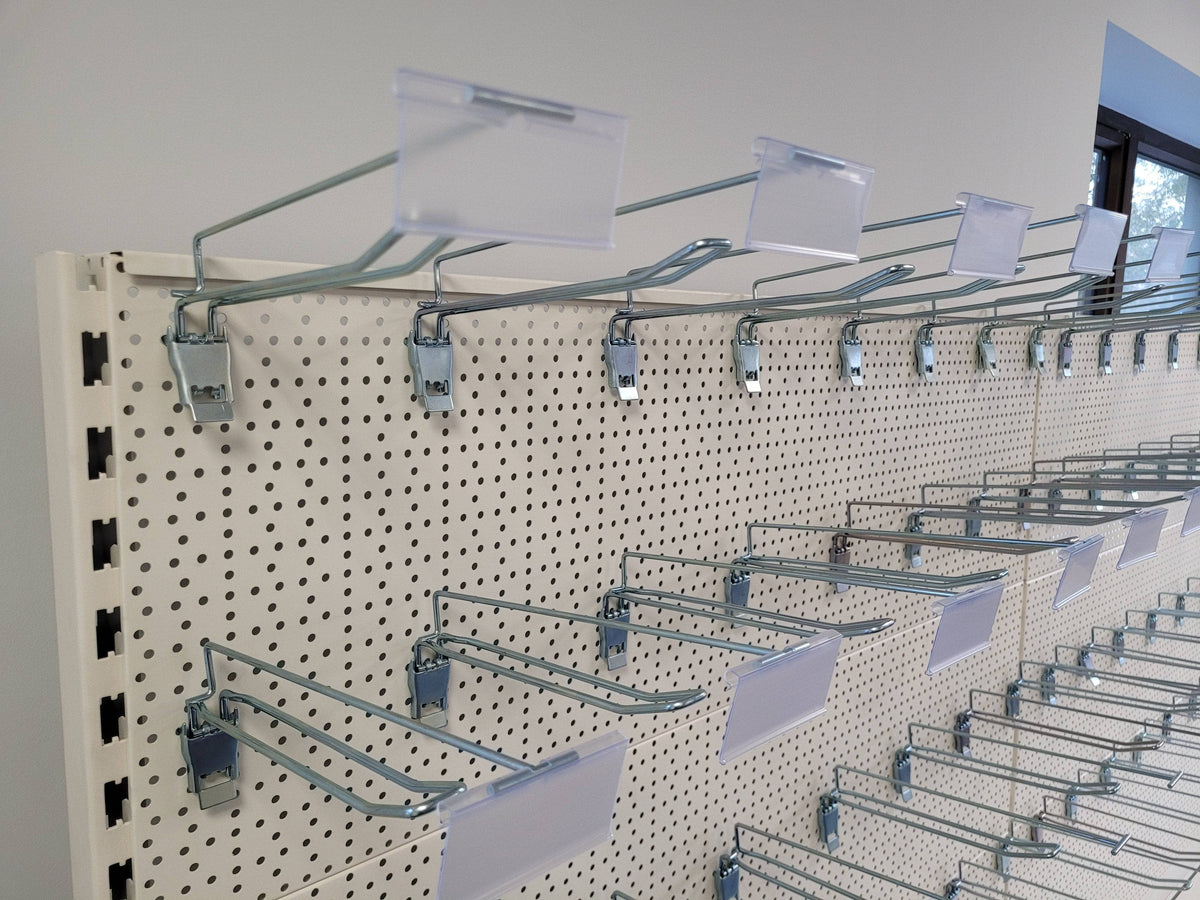 Looped Euro Pegboard Hook with Overarm 10 inch (100 pack)