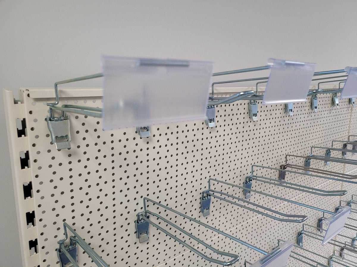 Euro Hook for Shop Shelving (pack 100), 250mm Overarm with Price Flap Variation, Filstorage