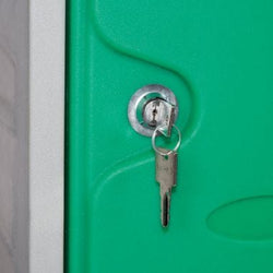 Offer: Set of 4 LK3 Plastic Locker 900mm H, 900mm High / Blue / Key Operated Lock, Filstorage