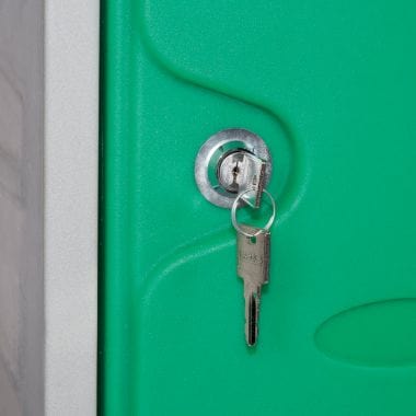 Bundle Offer: 28 x LK1 Plastic Locker 450mm H, 450mm High / Blue / Key Operated Lock, Filstorage